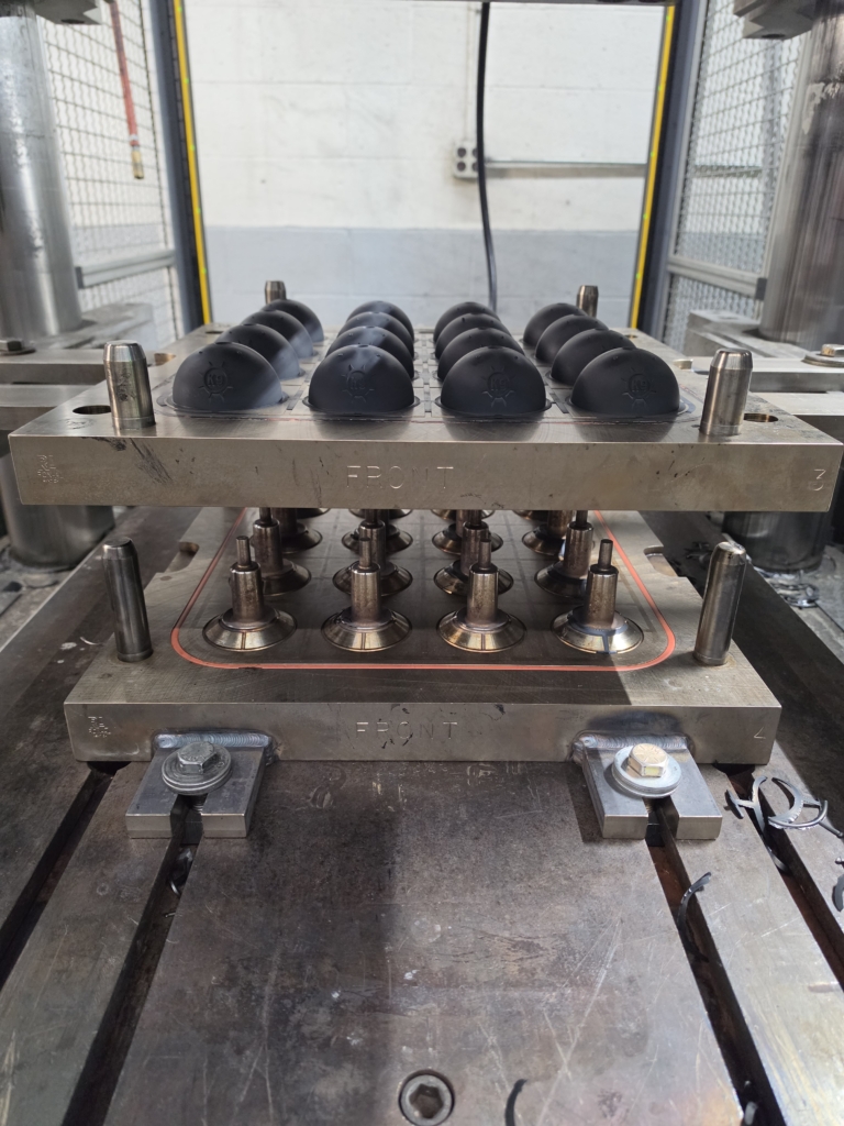 16 cavity injection molded custom rubber parts